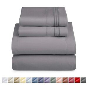 Nestl 1800 Series 6-Pc Queen Deep Pocket Bed Sheet Set MSRP $129
